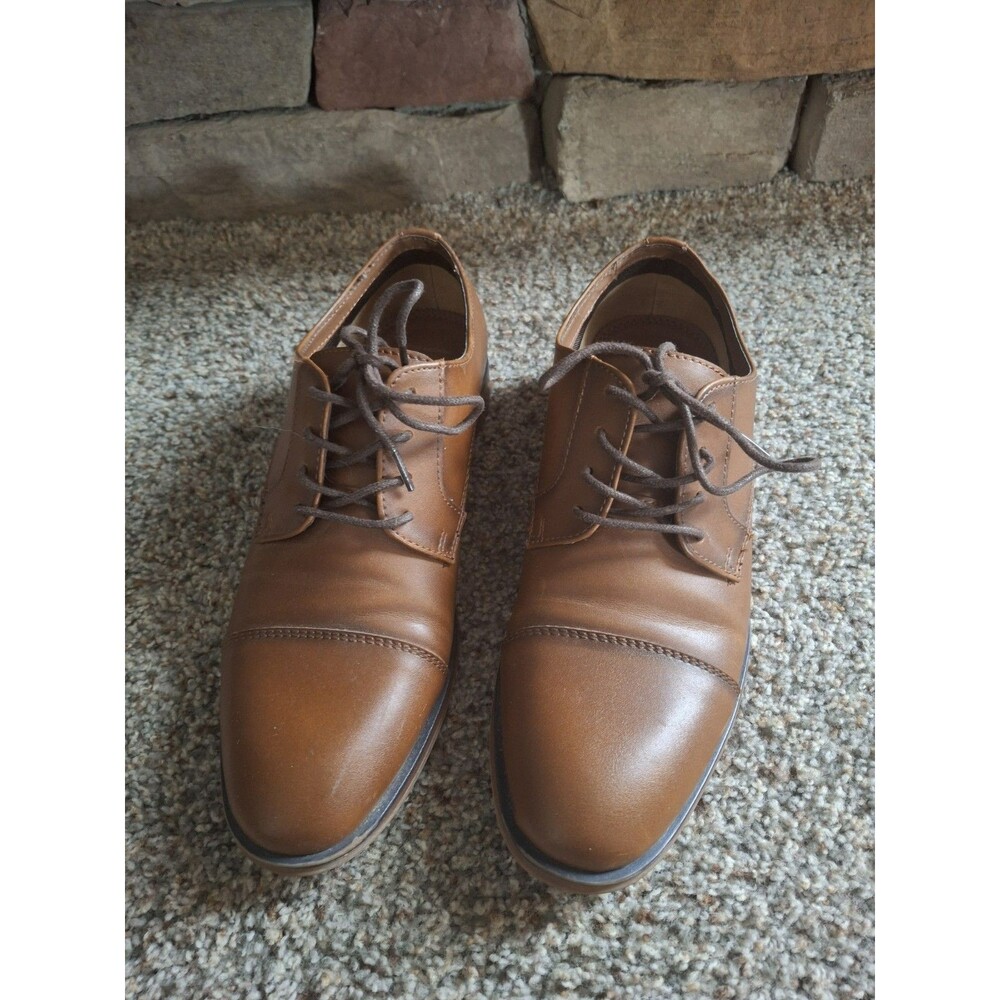 Apt. 9 Ortholite Impressions Men's Brown Dress Shoes, Size 8 Med, Gently Used